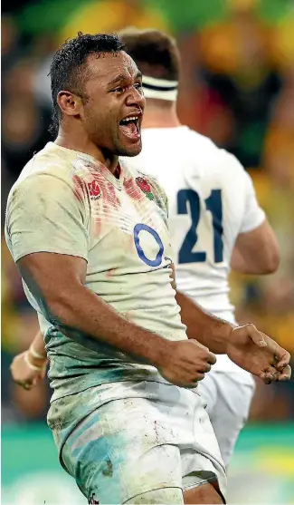  ?? CAMERON SPENCER ?? Billy Vunipola celebrates the series win against the Wallabies in Australia last year.