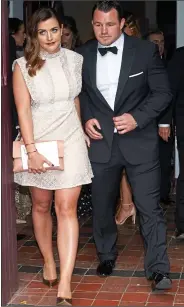  ??  ?? ProP: Cian Healy and girlfriend Laura Smith