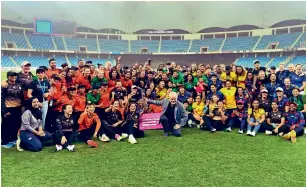  ?? ?? Wonderful event: THE ICC-SANCTIONED T20 TOURNAMENT BROUGHT TOGETHER A WEALTH OF TALENT FROM BOTH TEST-PLAYING TEAMS AS WELL AS ASSOCIATE MEMBERS OF THE WORLD CRICKET’S GOVERNING BODY. — supplied photo