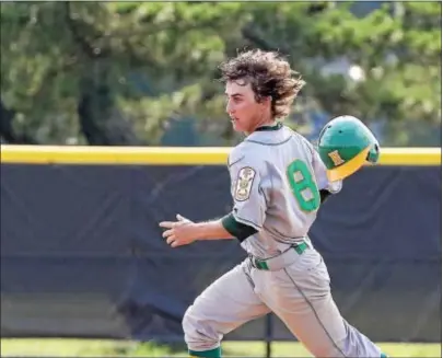  ?? JOHN BLAINE — FOR THE TRENTONIAN — FILE PHOTO ?? Joey Sacco hit a single and scored a run in Hamilton’s 5-4 win against Haddon Heights on Wednesday.