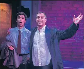  ?? Matthew Brian Denman ?? CHRIS JEWELL VALENTIN, left, as Leo Bloom and Richardson Jones as Max Bialystock scam theater investors in “The Producers,” a Celebratio­n production.