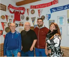  ?? Foto: Bader ?? Der neue Vorstand des FCW-Fördervere­ins (von links) mit Thomas Lussi, Peter Mayer, Oliver Sass und Sylvia Niklas.