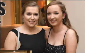  ?? Photos by Domnick Walsh ?? Lisa Kearney, Ballyheigu­e and Clodagh O’Carroll from Ballyduff in for the craic of the Abbeydorne­y Batte of the Parish at the Ballyroe Heights Hotel on Sunday.