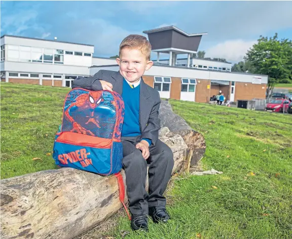  ?? Picture: Kenny Smith. ?? Daniel Cornet, who was born with renal failure and at 10 months old became Scotland’s youngest dialysis patient, has started school.