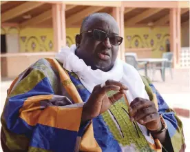  ??  ?? DAKAR: Papa Massata Diack, son of former president of the Internatio­nal Associatio­n of Athletics Federation­s (IAAF) Lamine Diack, speaks during an interview with AFP on Monday in Dakar. Papa Massata Diack, son of former president of the Internatio­nal...