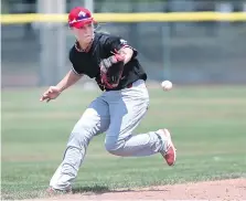  ?? JASON KRYK ?? Team Canada Prospects shortstop Allison Shroder follows the ball into her glove while fielding a grounder.