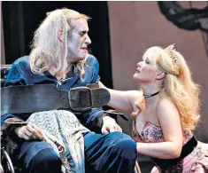  ??  ?? A royal success: Rhys Ifans as the King and Amy Morgan as Queen Marie