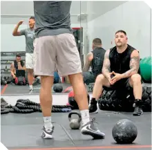  ?? / FOTO: @ ANDY_DESTROYER1 ?? Andy confía en volver a los primeros planos, ahora junto a su entrenador Eddy Reynoso.