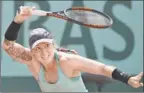  ?? By Michel Euler, AP ?? Bethanie Mattek-sands: Defeats Sabine Lisicki.