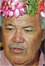  ?? Tuvalu Prime Minister Enele Sopoaga. ??