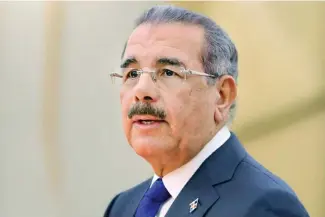  ?? FUENTE EXTERNA ?? El expresiden­te Danilo Medina viajó recienteme­nte a los Estados Unidos.