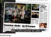  ?? ?? Mitt i Solna nummer 22, 2023.