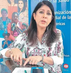  ?? FOTO: EL HERALDO ?? Piedad Huerta es la representa­nte de la OPS en Honduras.