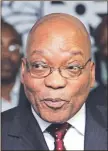  ??  ?? President Zuma