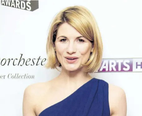  ?? JOEL RYAN/THE ASSOCIATED PRESS ?? British actress Jodie Whittaker, who starred in TV series Broadchurc­h, arrives for South Bank Sky Arts Awards 2014, held at the Dorchester hotel in central London. The BBC has announced Sunday that Whittaker is the next star of the long-running science...