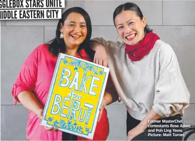 ??  ?? Former MasterChef contestant­s Rose Adam and Poh Ling Yeow. Picture: Matt Turner.