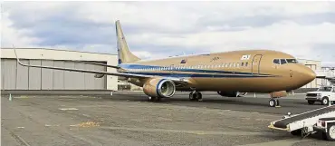  ??  ?? sultan Ibrahim’s new Boeing 737 – 82Z jet which he hopes to use to bring the less fortunate to Mecca for their haj besides using it for his own travels.