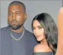  ??  ?? Kanye West and Kim Kardashian