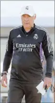  ?? ?? Ancelotti, en un entreno.