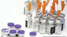  ??  ?? Corona-Impfdosen des deutsch-amerikanis­chen Hersteller­s BioNTech/Pfizer