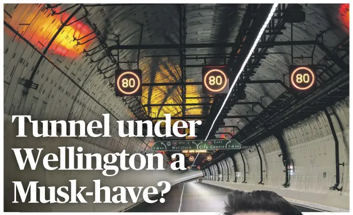  ?? GETTY IMAGES ?? Auckland's Waterview tunnel, which opened in 2017, is a three-lane twin-bored tunnel that cost an estimated $1.4 billion. A tunnel under Wellington would cost significan­tly more.