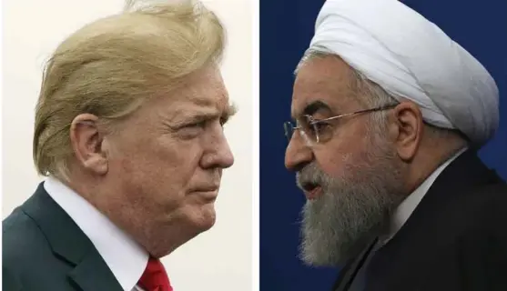  ?? FOTO: AP ?? Donald Trump og Irans president, Hassan Rouhani, har begge vaert udiplomati­ske i omtalen av hverandre de siste dagene.