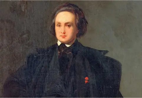  ??  ?? Portrait de Victor Hugo, par Louis Boulanger (1806-1867), vers 1833. L'écrivain surnommait ce dernier, dont il était très proche, « mon peintre ».