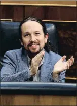  ?? KIKO HUESCA / EFE ?? Pablo Iglesias, en el Congreso