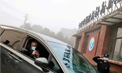  ?? Photograph: Thomas Peter/Reuters ?? Sydney virologist Prof Dominic Dwyer was part of the WHO team that visited Wuhan to investigat­e the origins of Covid-19. He says this work led to ‘hundreds’ of emails referencin­g dangerous drug treatments and conspiracy theories.