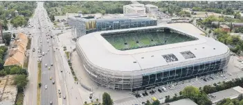  ??  ?? Peterborou­gh United officials have visited the Groupama Stadium in Hungary on a factfindin­g mission
