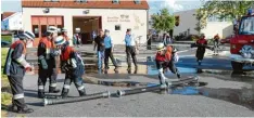  ?? Foto: Rammer ?? Die Kameraden in Nordheim zeigen sich einsatzber­eit.