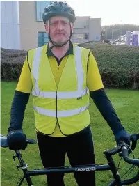  ??  ?? No need Cyclist Andy Dixon finds the cycle lanes dangerous