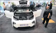  ?? PHOTO: ITUMELENG ENGLISH ?? The BMW i3 is one of the electric cars available in South Africa.