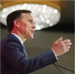  ?? Ryan remiorz / The CANADIAN PRESS ?? A briefing document for Finance Minister Bill Morneau explores the feasibilit­y of a national pharmacare plan.