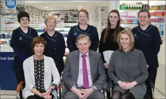  ??  ?? The profession­al, friendly team at Reen’s Pharmacy are always ready to help; included are proprietor­s Maree, Frank and Máiread Reen, Gillian McCarthy, Joan Casey, Sheila Nagle, Michelle Breen (Pharmacist), and Jacqueline Healy.