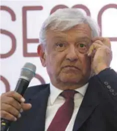  ?? | CUARTOSCUR­O ?? López Obrador dijo que en caso de ganar no perseguirá a nadie.