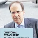  ??  ?? CRISTÓBAL EYZAGUIRRE­Abogado que representa­rá a Nutrien ante el Tribunal Constituci­onal.