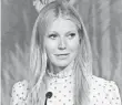  ??  ?? Gwyneth Paltrow was one of the first actresses to come forward with allegation­s against Harvey Weinstein.