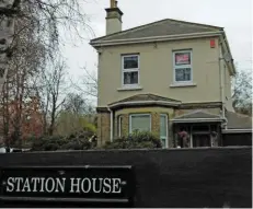  ??  ?? The front of Station House at Knockholt station. It is easy to imagine that Nesbit’s walks from Halstead to the station at Knockholt, where she saw the station buildings being constructe­d (including Station House) gave her inspiratio­n. She also saw the...