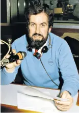  ??  ?? Gudgin at the BBC in 1978: reassuring­ly capable tones