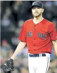  ?? FOTO: AFP ?? Chris sale será el abridor de los Red sox hoy en boston.