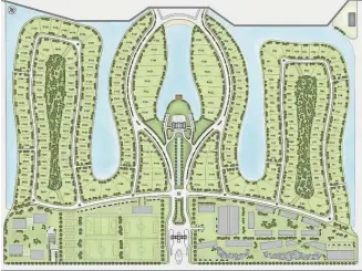 ??  ?? Masterplan. Diseñado por PSA Estudio, contempla el desarrollo de 180 hectáreas en dos etapas. La actual abarca un sector residencia­l con 246 terrenos.