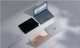  ?? Photograph: Microsoft ?? The Surface Laptop 4 comes in two sizes with fabric or aluminium finishes in a choice of colours.