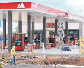  ?? GREG SORBER/JOURNAL ?? One of four new Maverick gas stations and convenienc­e stores is being built at 3737 Princeton NE.