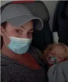  ?? SPECIAL TO USA TODAY NETWORK ?? Jodi Degyansky and her son were escorted off of a Southwest Airlines flight because the 2-year-old was not wearing his mask in order to eat some snacks, she said. It’s a problem other parents with young children could face.