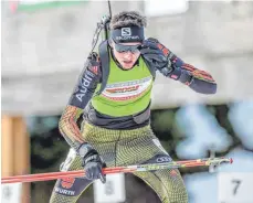  ?? FOTO: BEAUTIFUL SPORTS/GERD GRUENDL ?? Philipp Lipowitz in diesem Januar beim DSV-Jugendcup (Verfolgung) in Todtnau.