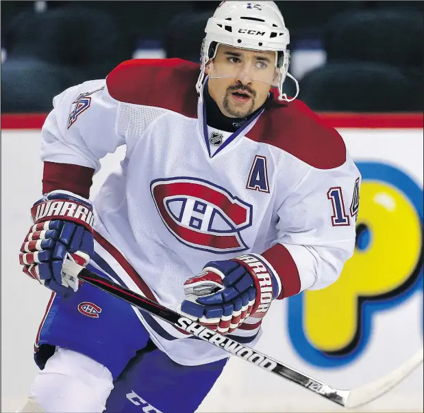  ?? AL CHAREST/POSTMEDIA NETWORK ?? Tomas Plekanec played 981 regular-season games for the Montreal Canadiens, amassing 232 goals and 373 assists for 605 points, 43 of them against the Leafs.