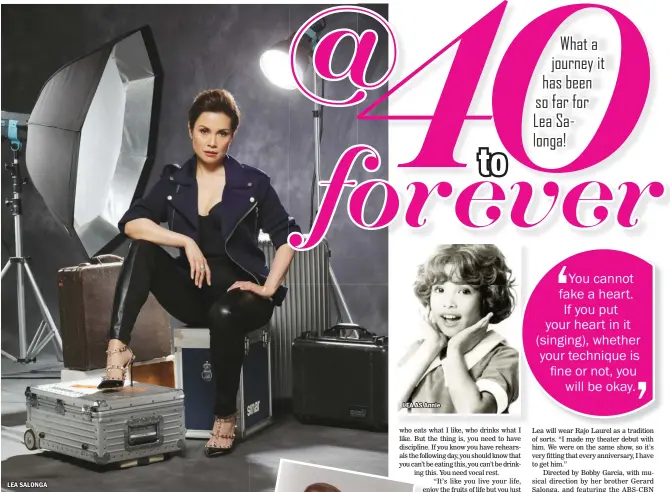  ??  ?? LEA SALONGA LEA AS Annie