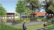  ?? Photo: Contribute­d ?? RE-IMAGINED: An artist's impression of the rejuvenate­d Cathro Park, Toowoomba.