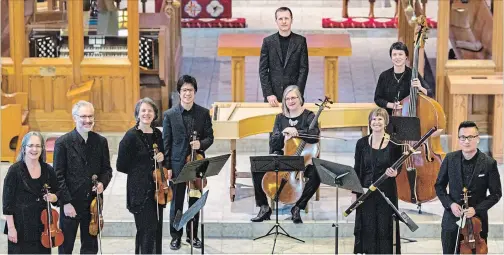  ?? COURTESY NOTE BENE BAROQUE PLAYERS AND SINGERS ?? The Nota Bene Baroque Players will accompany two choral gems on Sunday, including Heinrich Schütz’s “Musikalisc­he Exequien.”